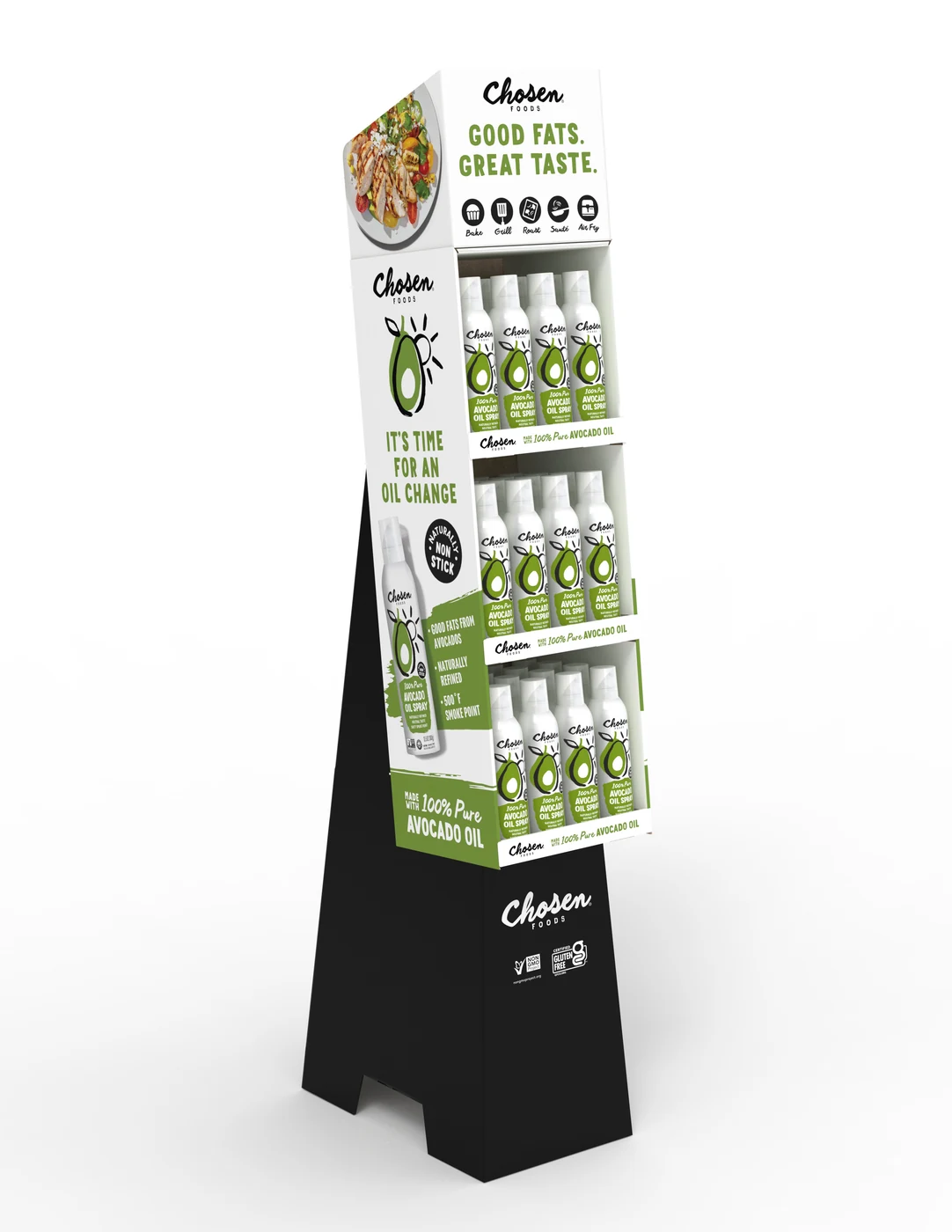 Floor display designed by Vantric's founder.